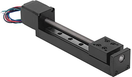 Linearer Schiebetisch, X, Y, Z-Achsen, Einzelschiene, geräuschloser Betrieb, 100 mm Hub, Linearführung, Stufe 28, Schrittmotor für DIY-CNC-Fräser