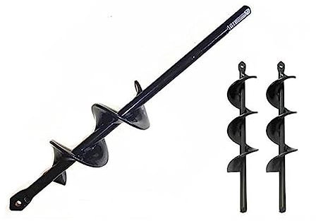 SBTRKT 8 Größen Bohrer Spirallochbohrer Gartenbepflanzung Lose Erde 4x22/45 5x22/45cm 8x18/25/30/45cm Gartengeräte (Color : 8x30cm)
