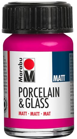 Marabu Porzellan- und Glasfarbe, 15 ml, matt, Himbeere