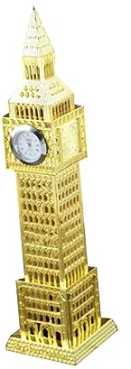 Cabilock London Big Ben Uhr Retro Metall Standuhr Miniatur Kreative Heimtextilien Deko Für Haushalt Party Wohnzimmer Tischdekoration 5.50X5.50X8.86 Zoll