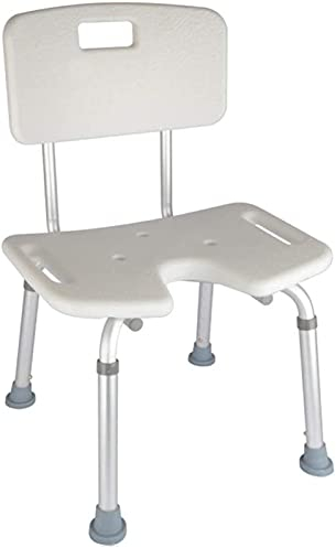 Duschsitz Duschhocker Duschstuhl mit eingeschränkter Mobilität Duschsitzhocker Badezimmerhocker Aluminiumlegierung 6-Fach höhenverstellbar