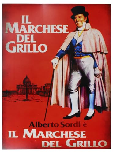 KUSTOM ART Poster Serie Locandine Film Celebri Il Marchese del Grillo Stampa su Carta Patinata 40x30 cm.