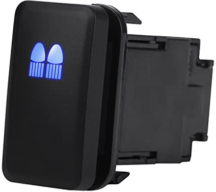 Zohisin Auto-Kippschalter, 12 V, blau, Dual-Lampe, LED, automatische Lichtleiste, Drucktastenschalter mit Anschlusskabel-Set für Hilux Landcruiser VIGO (REAR LIGHTS)