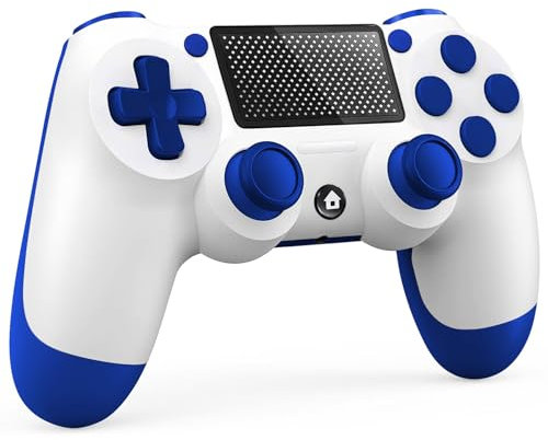 BJXOZ Wireless Controller for PS4/Slim/Pro/PC with Jack Audio, Vibration, Touch Panel, Six-Axis - Yxkzqbailanse