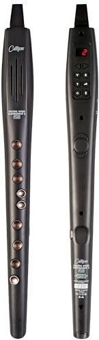 Carry-on Digitales Blasinstrument 2 Plus - 20 Stimmen, eingebauter USB-Akku, Kopfhörerausgang für lautloses Üben, Midi Over Bluetooth Digital Recorder schwarz