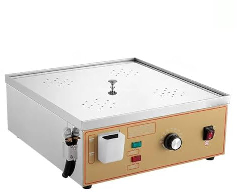 Vaporiera elettrica commerciale a 4 fori per chignon al vapore, in acciaio inox, con allarme per riscaldamento a secco, perfetto per cucinare verdure