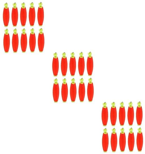 VANZACK 30pcs Library Fishing Buoy Carp Floats Vertical Buoy Floats Sea Fishing Tackle for Outdoor