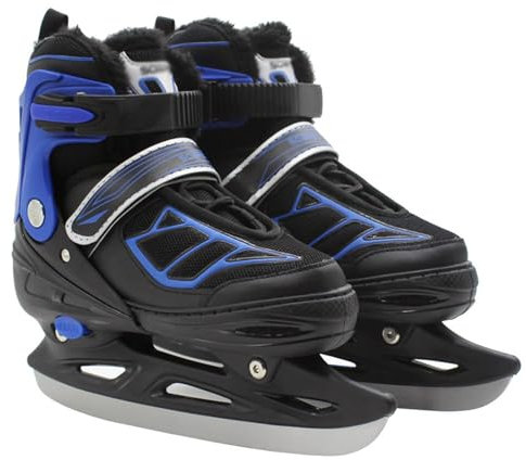 Skridskor för kvinnor, män, junior konstlöparskateboards, justerbara skridskor, snabbsnörningssystem push-låsspänne, justerbar 4 storleksintervall, fritid hobby ishockey, för nybörjare