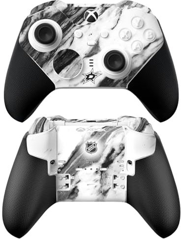 Head Case Designs Offizielle NHL Marmor Dallas Stars Vinyl Haut Gaming Aufkleber Abziehbild Abdeckung kompatibel mit Xbox Series X & S Elite Wireless Controller Series 2