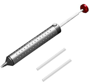 LNGJIN Pompe Dissaldanti, con 1 Ugello in Silicone, Solder Sucker Dissaldatore Manuale, Rimuovere la Saldatura Strumento Dissaldante, Rimuovere la Saldatura Pompa Dissaldante (218mm)