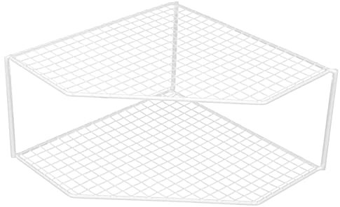VICASKY Organizzatore Per Pentole Due Strati Portapentole Da Banco Organizer Cucina Multifunzione Leggero e Resistente Comodo Per Contenere Pentole e Padelle