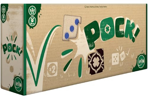 IELLO Pock – Version Française – Jeu d’Extérieur en Bois Accessible et Dynamique, Adresse et Rebondissements | 2 à 8 Joueurs | 30 Min | Dès 8 Ans