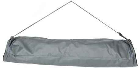 JUMPLAWN Große Yogamatten Tragetasche aus Gummi mit Gurt | Pu Innenseite, Mehrere Fächer, Verstellbarer Schulterriemen, für Reise und Outdoor Yoga, Grau