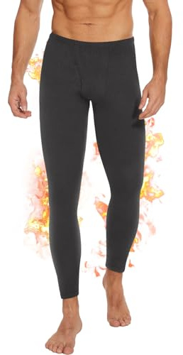 AMIYOYO Thermo Unterhose Lange Unterhosen Herren Thermohose Männer Thermounterwäsche Herren Hochtailliert Funktionsunterwäsche Atmungsaktiv Warme Fleece Skiunterwäsche für Winter | Thermounterwäsche Herren Hochtailliert Funktionsunterwäsche Atmungsaktiv Warme Skiunterwäsche für Winter