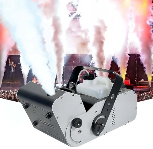 QFGain Machine à FuméE, Brumisateur De ScèNe pour DJ avec TéLéCommande sans Fil, 512, Commande Filaire, Machine à FuméE Portable, Utilisation IntéRieure/ExtéRieure, PortéE De Jet De 10 M, 3000 W