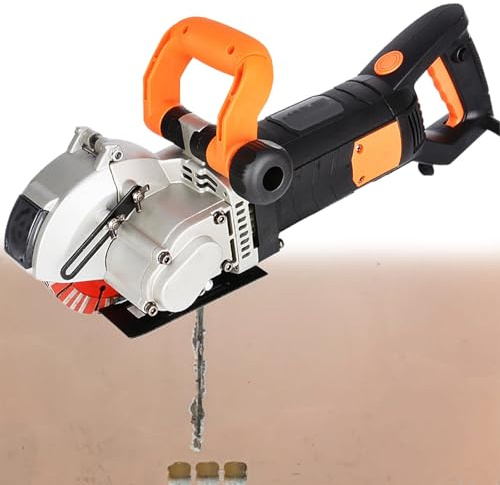 Electric Wall Chaser with Saw Blades for Brick Granite Marble Concrete Cutting