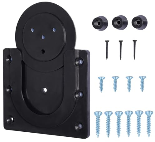Dart Board Wall Bracket - Black Dart Board Bracket Set, Darts Display Stand | Dartboard Mounting Holder | Tape Measure For Secure & Easy Facility | Dartboard Brackets | Wall Brackets For Dartb0ard