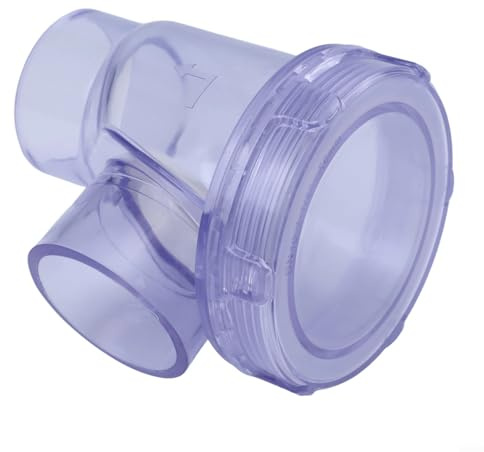 Backwater Valve for 50mm PVC Drain Pipes | Backflow Prevention Valve with Horizontal and Vertical Versions | for Long Lasting -Resistant PVC Construction for(B)