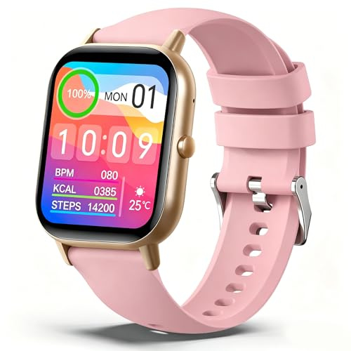 bopiwa Smartwatch Uomo Donna, 2.01 Orologio Smartwatch con Effettua/Risposta Chiamate, Fitness Tracker con Contapassi, Cardiofrequenzimetro/Sonno/SpO2, Impermeabile IP68 Smart Watch per Android iOS
