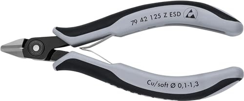 KNIPEX Präzisions-Elektronik-Seitenschneider ESDmit, 79 42 125 Z ESD