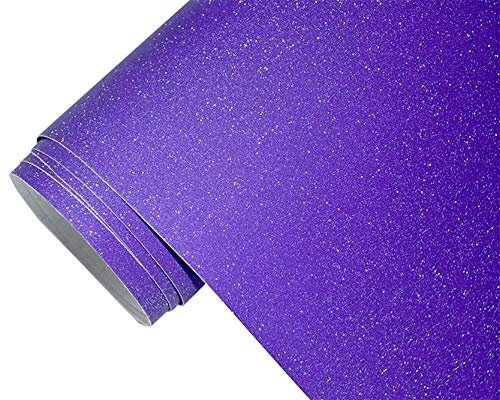 Neoxxim 8,5€/m2 Premium - Auto Folie - Glitzer LILA RAU MATT 400 x 150 cm - Lackfolie Möbelfolie