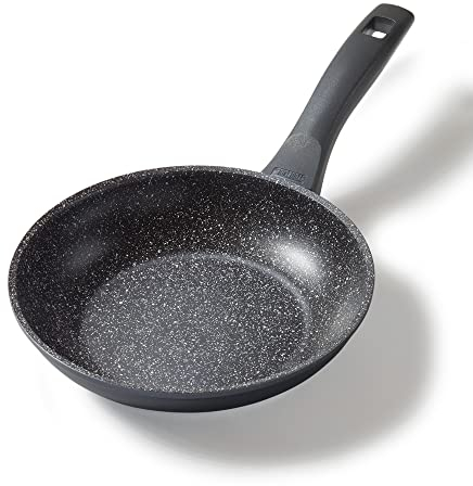 STONELINE Made in Germany Bratpfanne 20 cm, antihaft beschichtete Pfanne mit echten Steinpartikeln, alle Herdarten inkl. Induktion, Fett oder Öl freies Braten