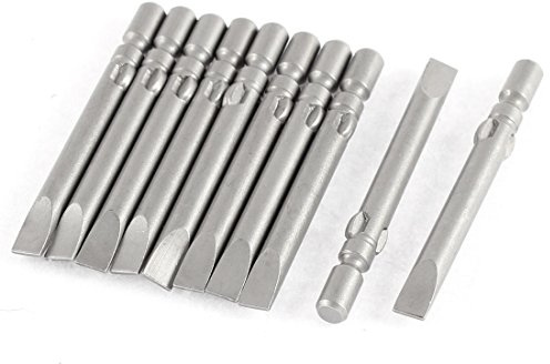 Aexit Embouts de tournevis plats à queue ronde de 4 mm x 40 mm x 4,0 mm, 10 pcs PA995665Y498902W