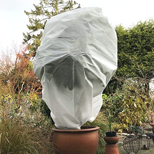 GardenSkill Plant Fleece Jacket - 50gsm Garden Frost Warming Cover for Trees Bushes Veg Fruit (1.25m wide x 1.85m high, Pack 2)