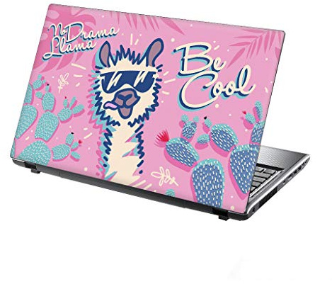 TaylorHe Laptop Skin Premio esclusivo Adesivi per PC portatili 13-14 (34cm x 23,5cm) Lama tropicale divertente, rosa