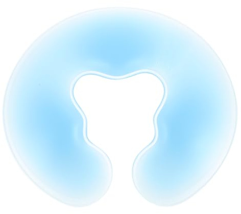 FOMIYES Cuscino Viso U Forma in Silicone Per Massaggio Spa, Cuscino Per Lettino Massaggio, Supporto Ergonomico Per Salone E Casa, Blu