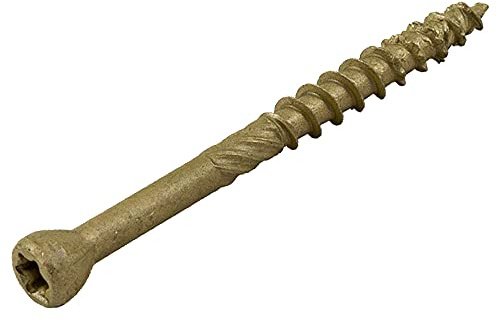 Dynaplus Xtreme Terrassenschrauben - 5,0 x 60mm ar-bronze - Kleiner Kopf TX-25 - Bohrspitze mit Schneidspitze Fassadenschrauben - Starke Topfdeckelschraube - Beschichtung Teilgewinde - 200 Stück