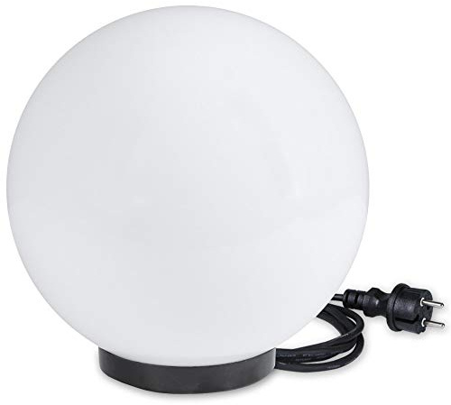 Kugelleuchte inkl. 3m Anschlußkabel Ø 20cm Kugellampe Gartenleuchten Aussen Terrassenleuchte IP44 witterungsbeständig 230V