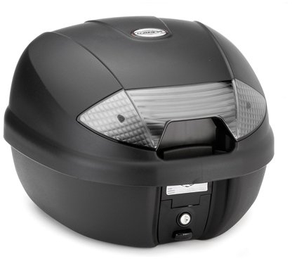 Kappa Topcase für Motorroller und Maxi-Scooter MONOLOCK 30 Liter mit rauchigem Rückstrahler komplett mit Universalplatte K628