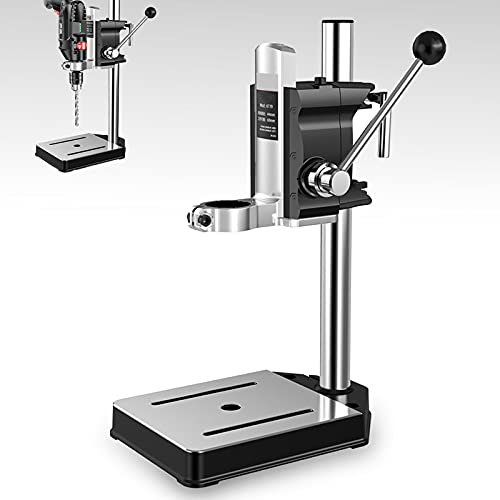 Portable Benchtop Drill Press Stand,Pillar Drill Bench, Multifunction Drill Workbench Adjustable Bracket Max Stroke 60mm, Pillar Drill for Auxiliary Drilling, Thickened Base