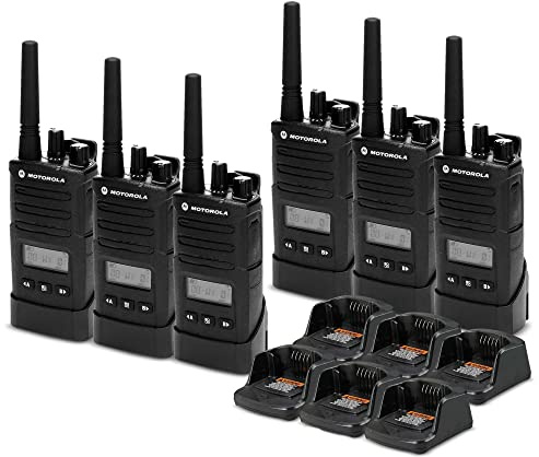 6 x Motorola RMU2080d On-Site 2-Way Business Radio with Display (RMU2080D) - 6 Pack Bundle