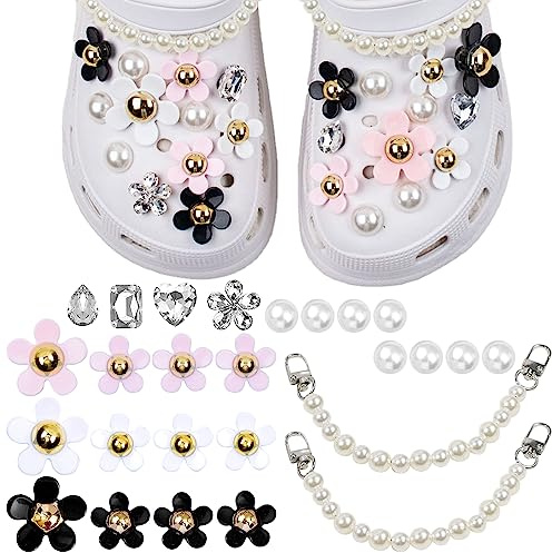 DKDDSSS 26 Stück Schuh Charms, Blumen-anhänger Für Croc, Süße Schuh anhänger für Schuhe, Schuhanhänger Armbandanhänger, Clog-Dekor für Bands Bracelet, Schuh-Charm für Kinder Erwachsene
