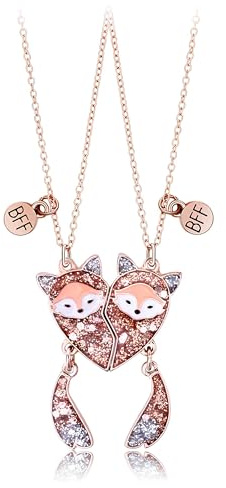 Ozmw 2PCS Collana dell'amicizia, Collana Pendente Amicizia per Regalo di Compleanno per Migliori Amici