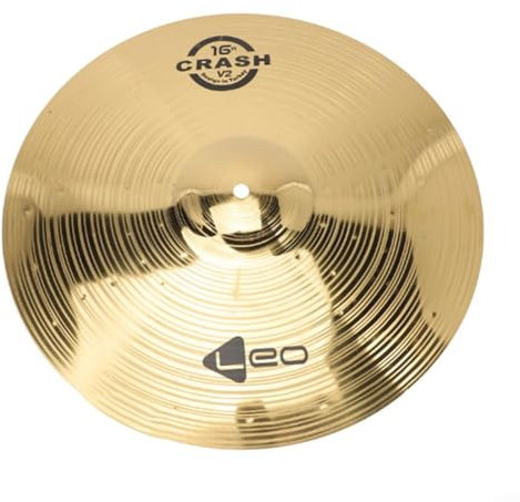 HpLive Platillos de latón Crash Ride Hi Hat, platillos de latón de tambor, percusión Splash Crash Hi-Hat Jazz Drum Platillos de percusión Instrumento Musical Partes (14 pulgadas)