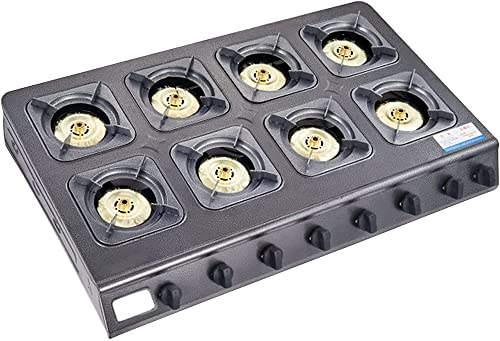 WolFum Cuisinière à gaz commerciale à économie d'énergie, cuisinière à gaz commerciale en acier inoxydable, cuisinière au GPL, cuisinière de camping en plein air pour le chauffage, la cuisine,4