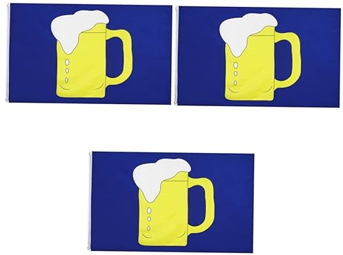 POPETPOP 3stücke Beer Glass Flagge Bunte Fahne Für Bar Party Und Festival Mit Hochwertiger Verarbeitung Und Lebendigen Farben Einfach Aufzuhängen