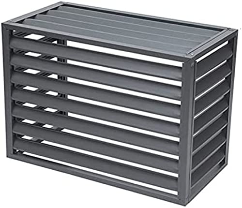 Versteckter Zaun für Klimaanlagen, Außenklimaanlagen-Gestell – Allwetter-Raumteiler aus Aluminiumlegierung, Gartenzaun, Mülleimer-Gehäuse – Diebstahlsichere, robuste Aluminium-AC-Abdeckung f