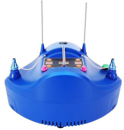 Loobiiny Elektrisches BallongebläSe,Ballonpumpe Mit StäBe Und FußPedal,Luftballonpumpe DoppeldüSe,BallonaufbläSer FüR Hochzeit