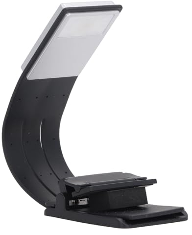 Haofy Lesezeichen, Buchlicht, Clip-On-Leselicht, Unendliche Helligkeitsstufen, 3 Farben für Leser, Wiederaufladbare USB-Lampe