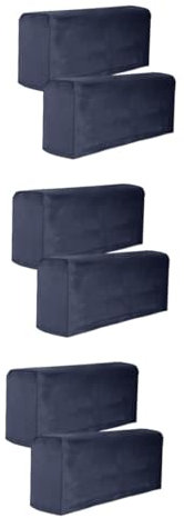 MERRYHAPY 3er-Set Armlehne Für Sofa Marineblau Elastischer Universalbezug Für Armlehnen Schutztuch Solide Für Sofa-armlehnen 2 Stück * 3
