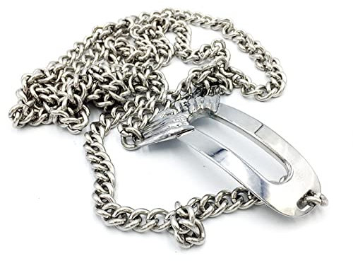 Einstellbar 60-90CM Edelstahl Keuschheitsgürtel Frau, Unsichtbar Unterwäsche Keuschheitskäfig Weibliche Bondage Keuschheit Höschen Chastity Belt Fetisch Sexspielzeug für Frauen,Silber,70/80cm