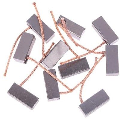 10 escobillas de carbón for motor de 8 x 9 x 20 mm for ventilador de calefacción de automóvil, herramientas de repuesto for soplador de aire, kit de escobillas de carbón