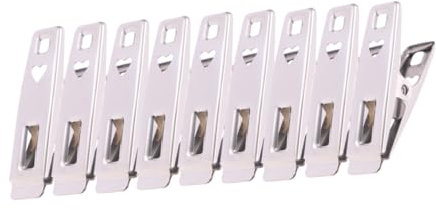Alipis Pinces À Linge en Acier Inoxydable Lot de 40 Pièces Clips Métalliques pour Chaussettes Et Vêtements Robustes Et Coupe-Vent pour Une Utilisation en Douceur