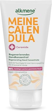 alkmene Regenerierendes Handkonzentrat für strapazierte Hände 75 ml | Handcreme mit Calendula für sehr trockene & rissige Hände - vegane Hand Creme für Männer & Frauen - Handpflege