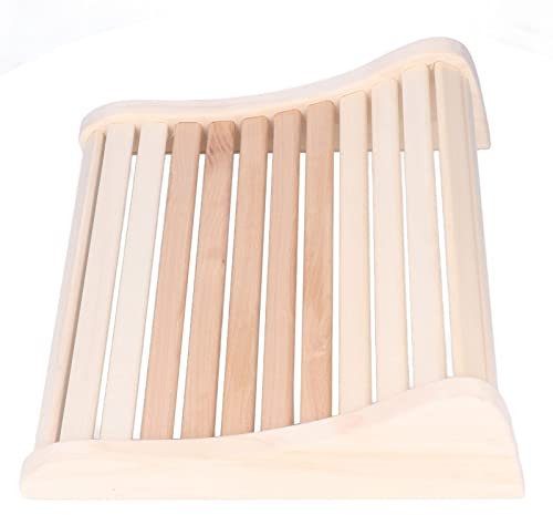 Jwthee Sauna Headrest Pillow,Wooden Sauna Headrest Pillow Head Support Comfortable Ergonomic Design for Sauna Room Sauna Supplies Accessories Wooden Back Bolster