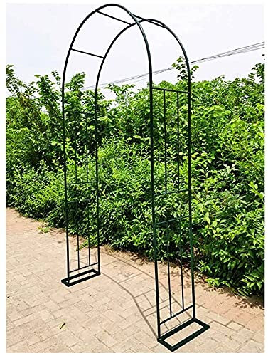 Arches de jardin d'extérieur – Support de fleurs en fer forgé pour plantes grimpantes, rosiers – Parfait pour le jardin, la terrasse, la pelouse – Treillis de jardin durable et élégant